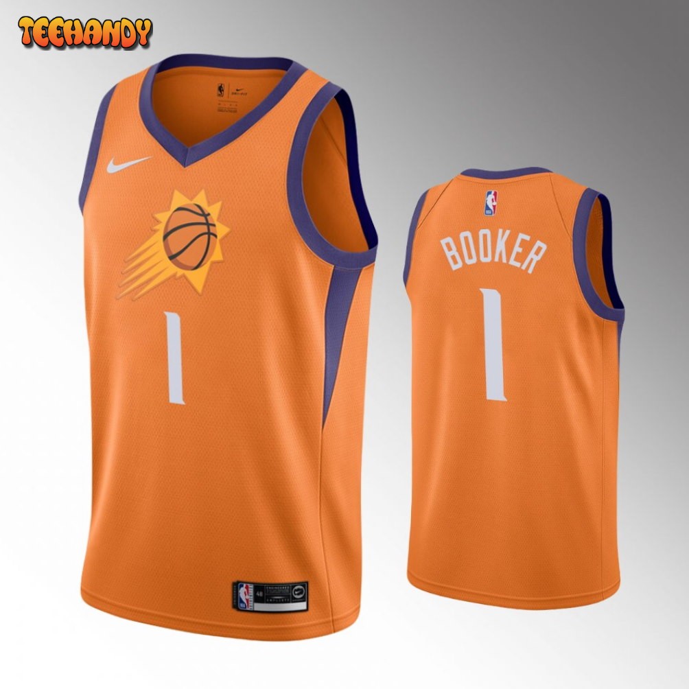 Phoenix Suns Devin Booker 2020 Orange Statement Jersey