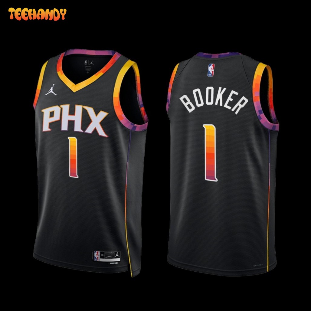 Phoenix Suns Devin Booker 2022-23 Statement Edition Jersey Black