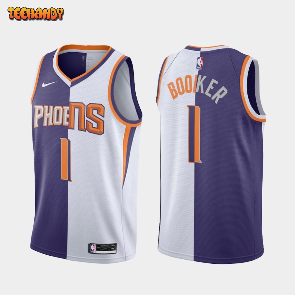 Phoenix Suns Devin Booker 2022 Split White Purple