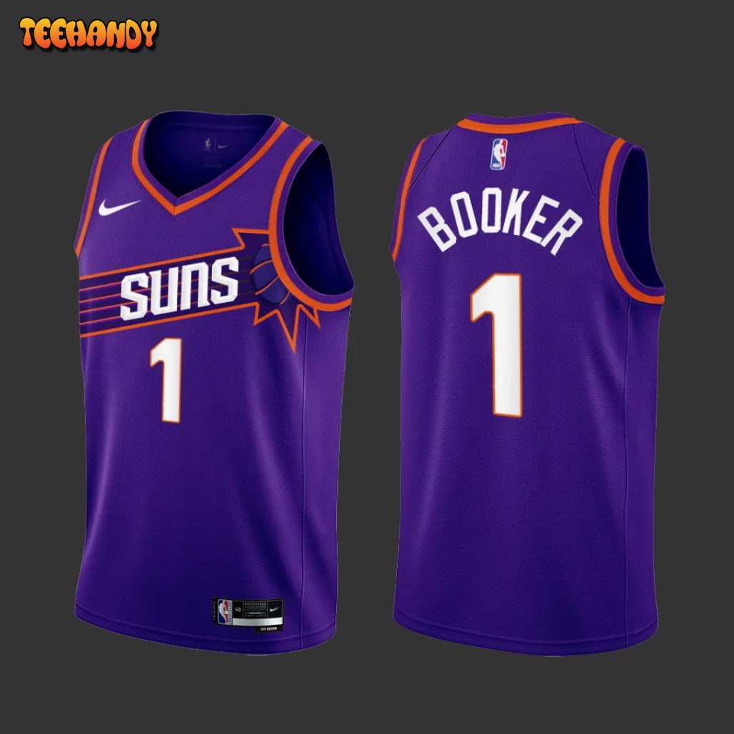 Phoenix Suns Devin Booker 2023-24 Purple Icon Edition Jersey