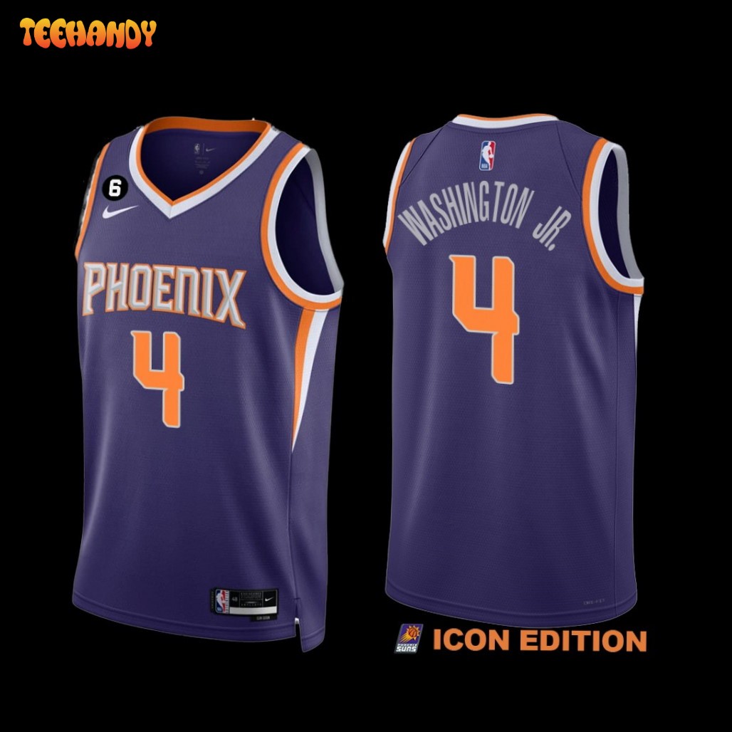 Phoenix Suns Duane Washington Jr. 2022-23 Icon Edition Jersey Purple