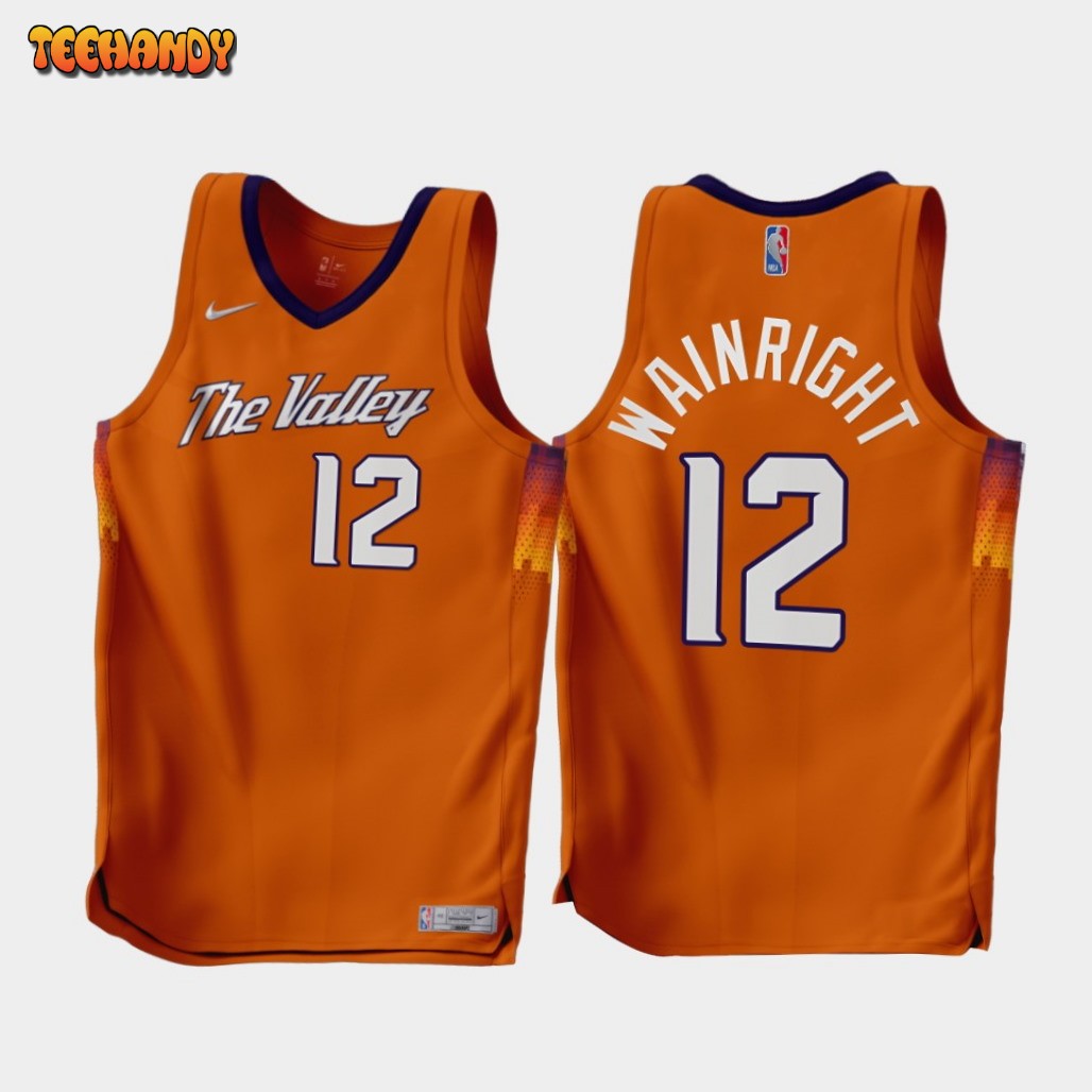 Phoenix Suns Ishmail Wainright 2022-23 Earned Edition Jersey Orange