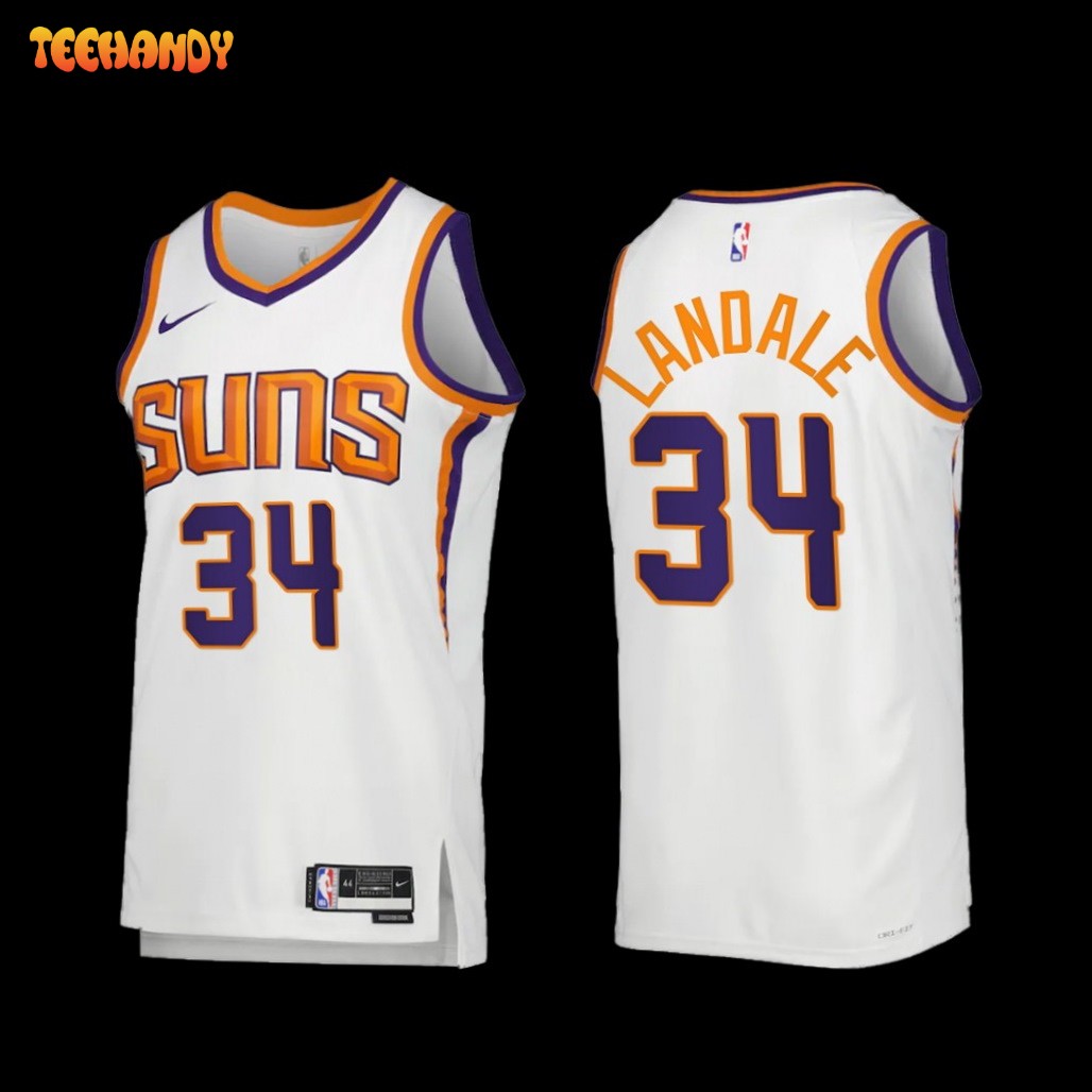 Phoenix Suns Jock Landale 2022-23 White Association Edition Jersey