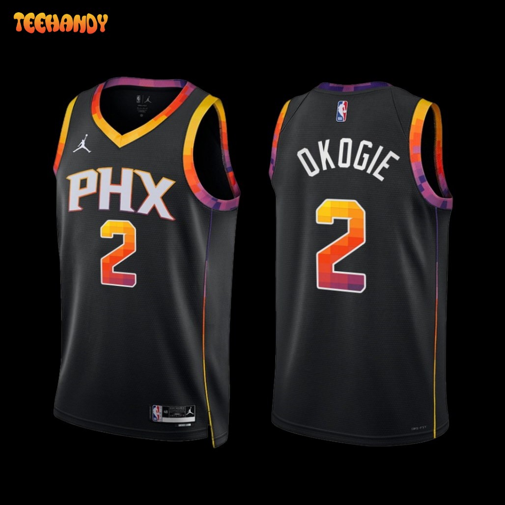 Phoenix Suns Josh Okogie 2022-23 Black Statement Edition Jersey