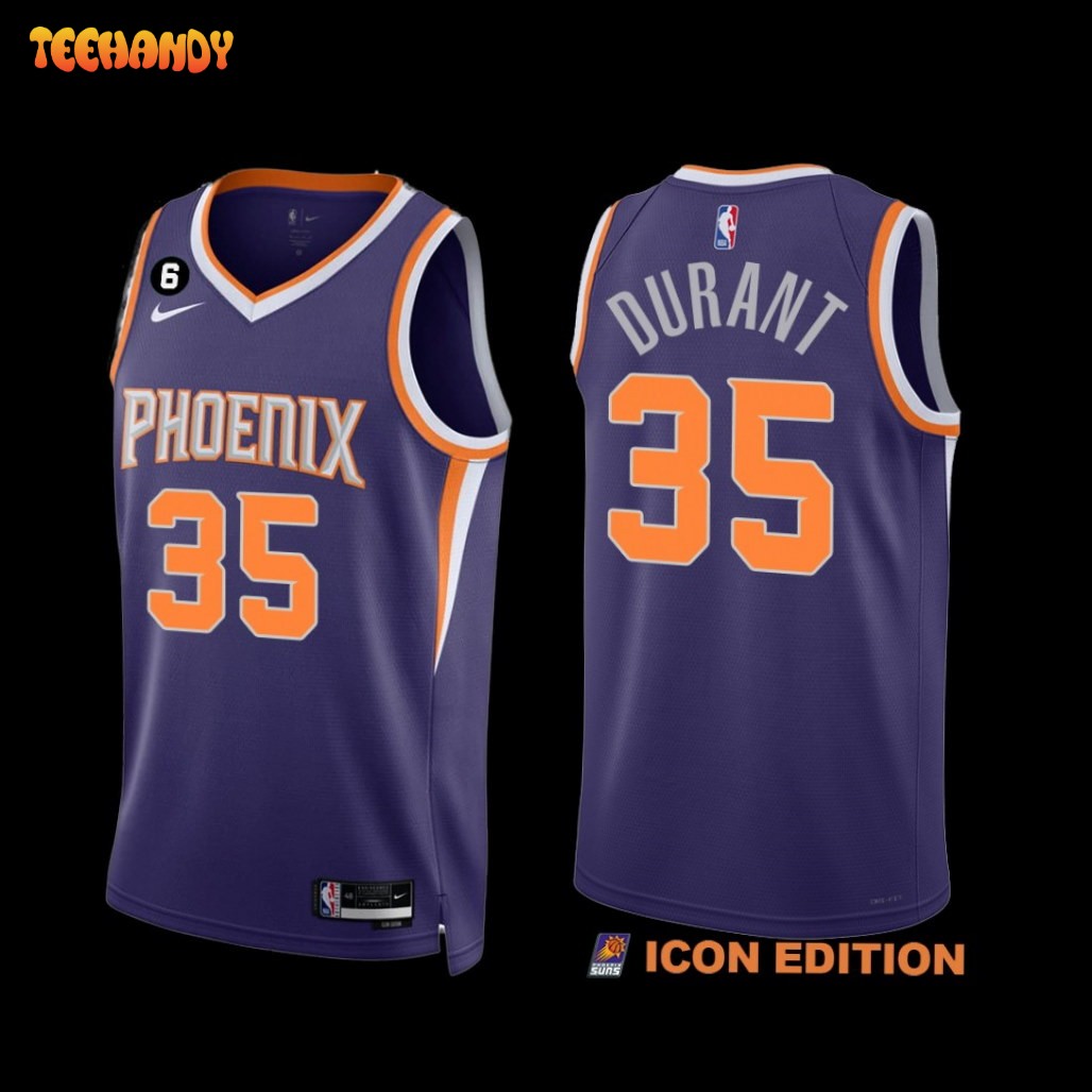 Phoenix Suns Kevin Durant 2022-23 Purple Icon Edition Jersey