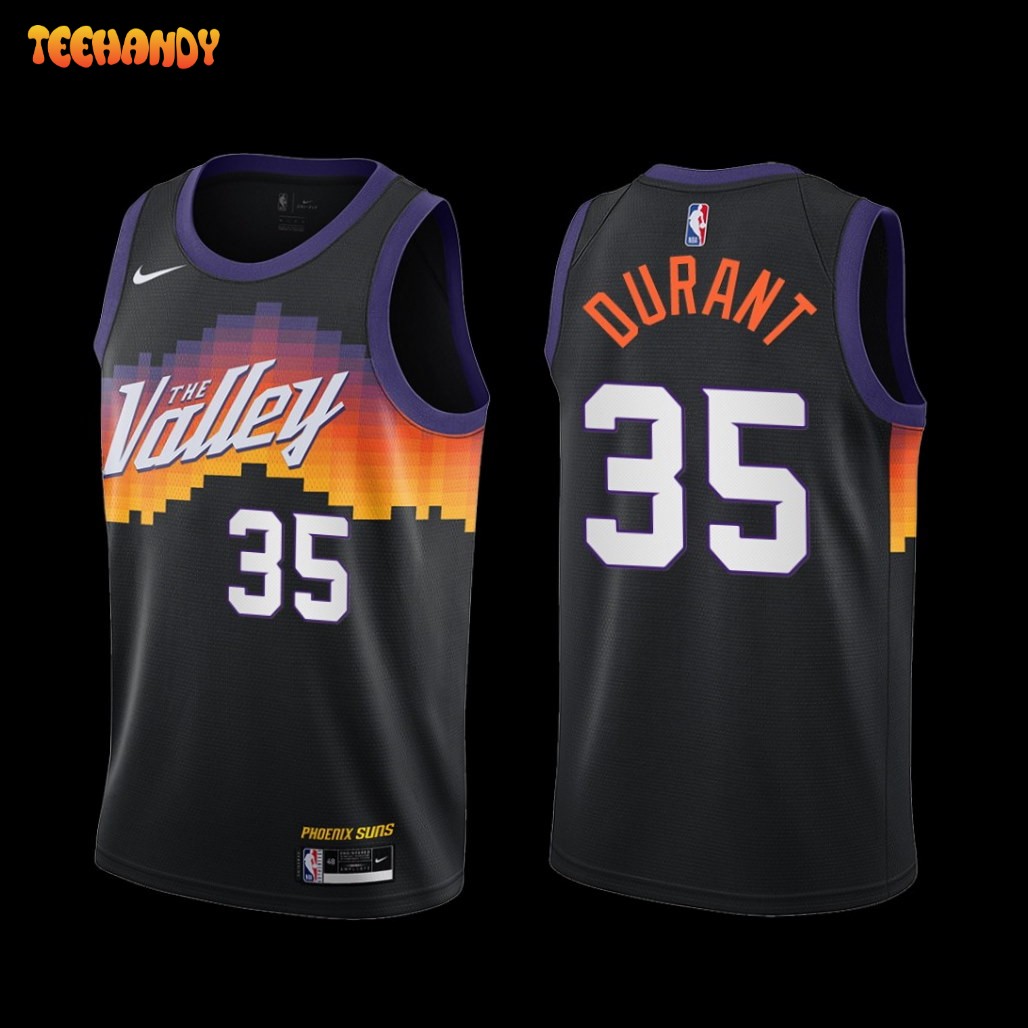 Phoenix Suns Kevin Durant 2022-23 Valley City Jersey Black – US Soccer Hall