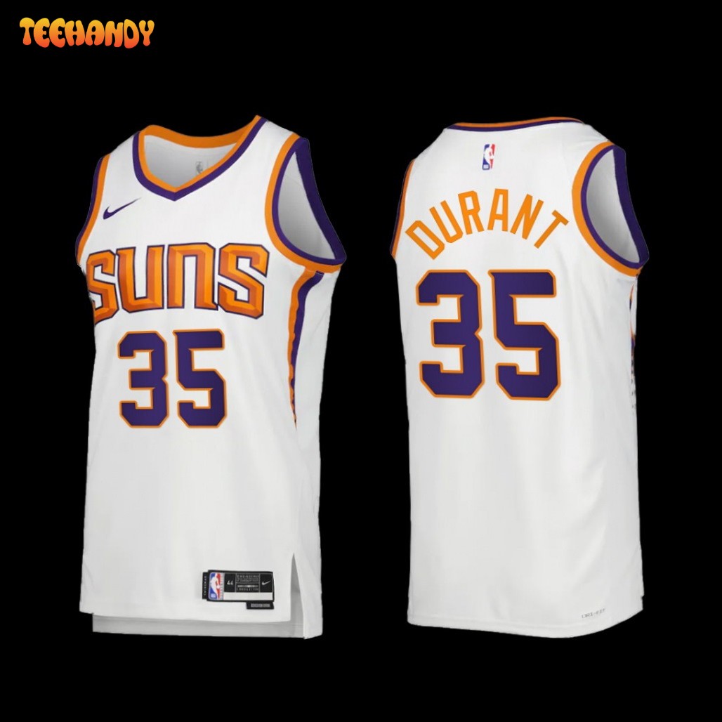 Phoenix Suns Kevin Durant 2022-23 White Association Edition Jersey