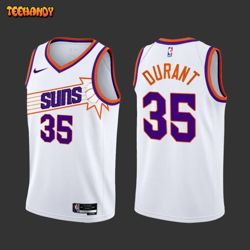 Phoenix Suns Kevin Durant 2023-24 White Association Edition Jersey