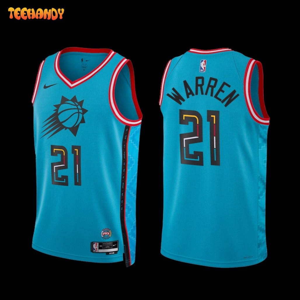 Phoenix Suns T.J. Warren 2022-23 City Edition Jersey Turquoise