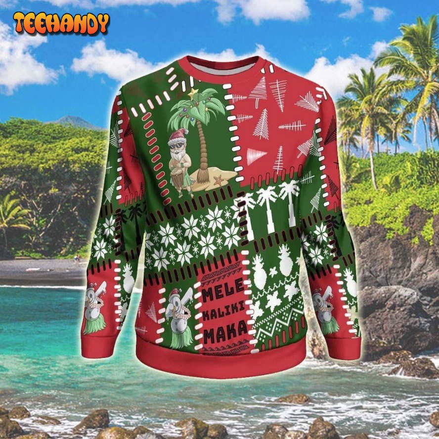 Polynesian Hawaii For Unisex Ugly Christmas Sweater, All Over Print Sweatshirt