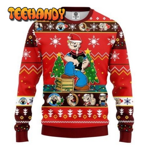 Popeyes For Unisex Ugly Christmas Sweater, All Over Print Sweatshirt, Ugly Sweater