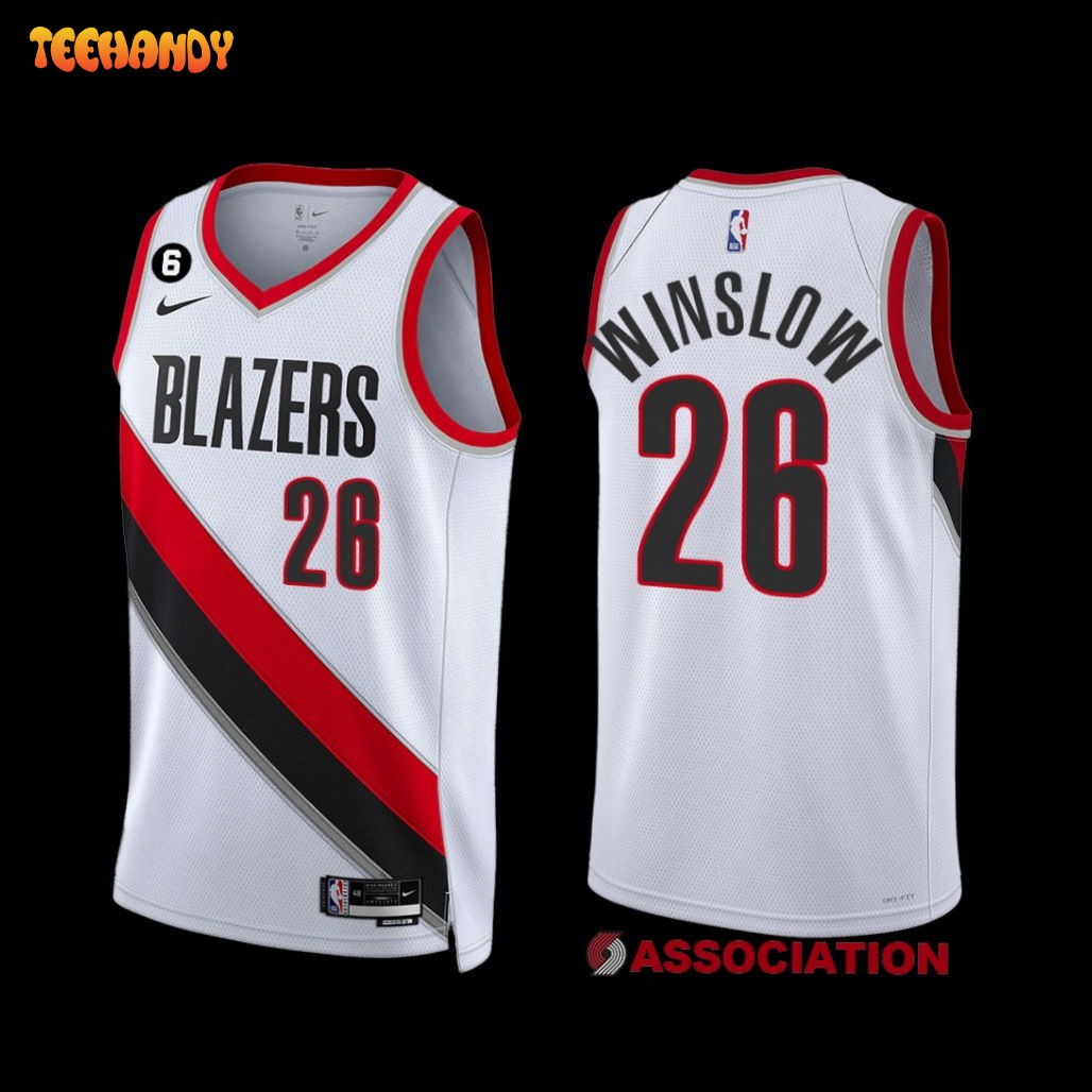 Portland Trail Blazers Justise Winslow 2022-23 Association Edition Jersey White