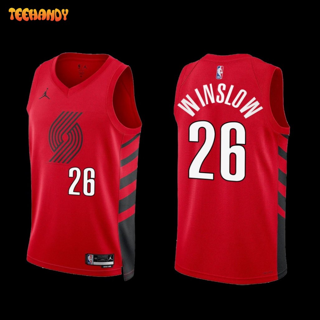 Portland Trail Blazers Justise Winslow 2022-23 Statement Edition Jersey Red