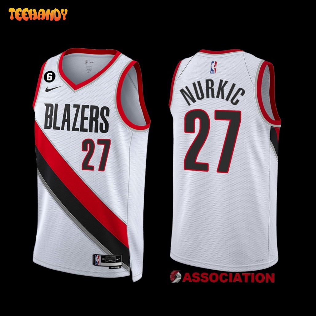 Portland Trail Blazers Jusuf Nurkic 2022-23 Association Edition Jersey White