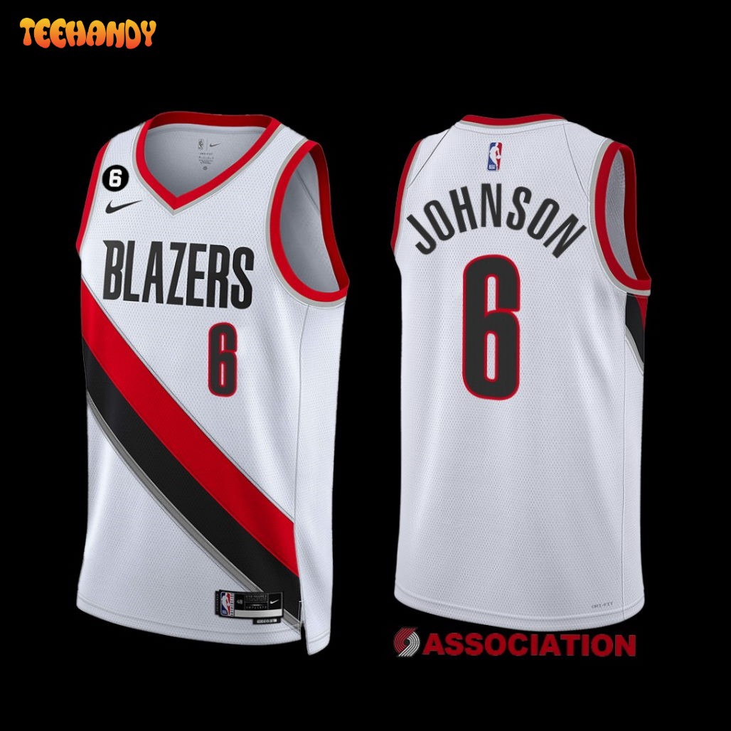 Portland Trail Blazers Keon Johnson 2022-23 Association Edition Jersey White