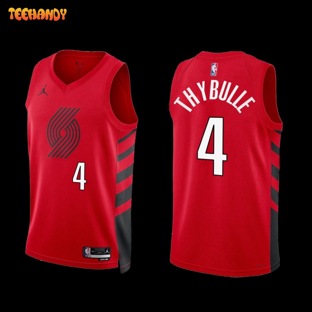 Portland Trail Blazers Matisse Thybulle 2022-23 Red Statement Edition Jersey