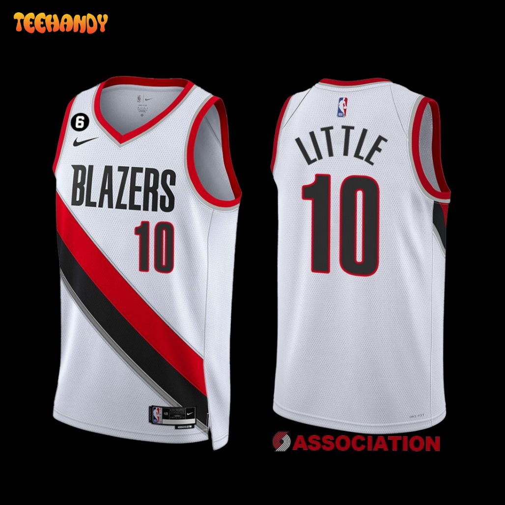 Portland Trail Blazers Nassir Little 2022-23 Association Edition Jersey White