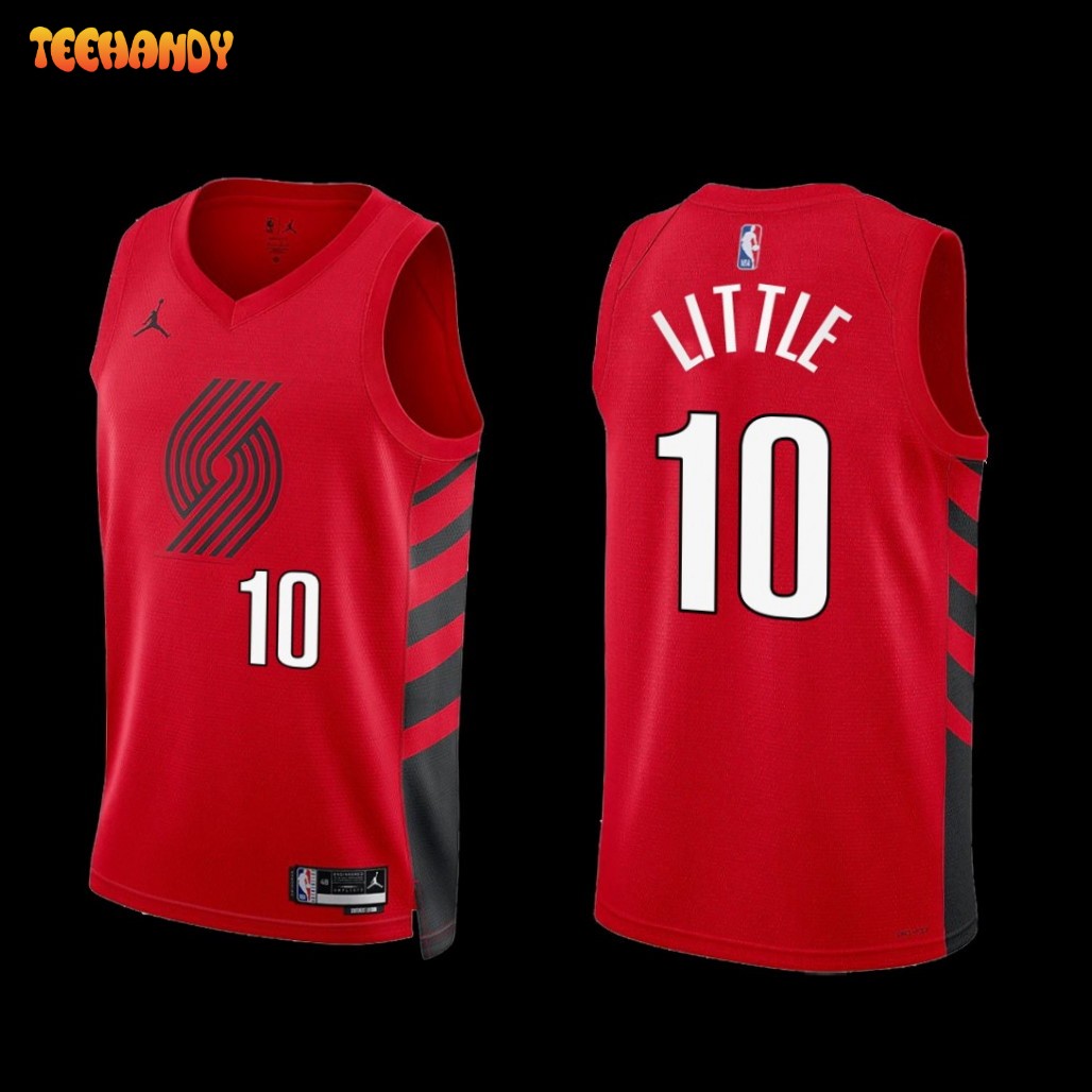 Portland Trail Blazers Nassir Little 2022-23 Statement Edition Jersey Red