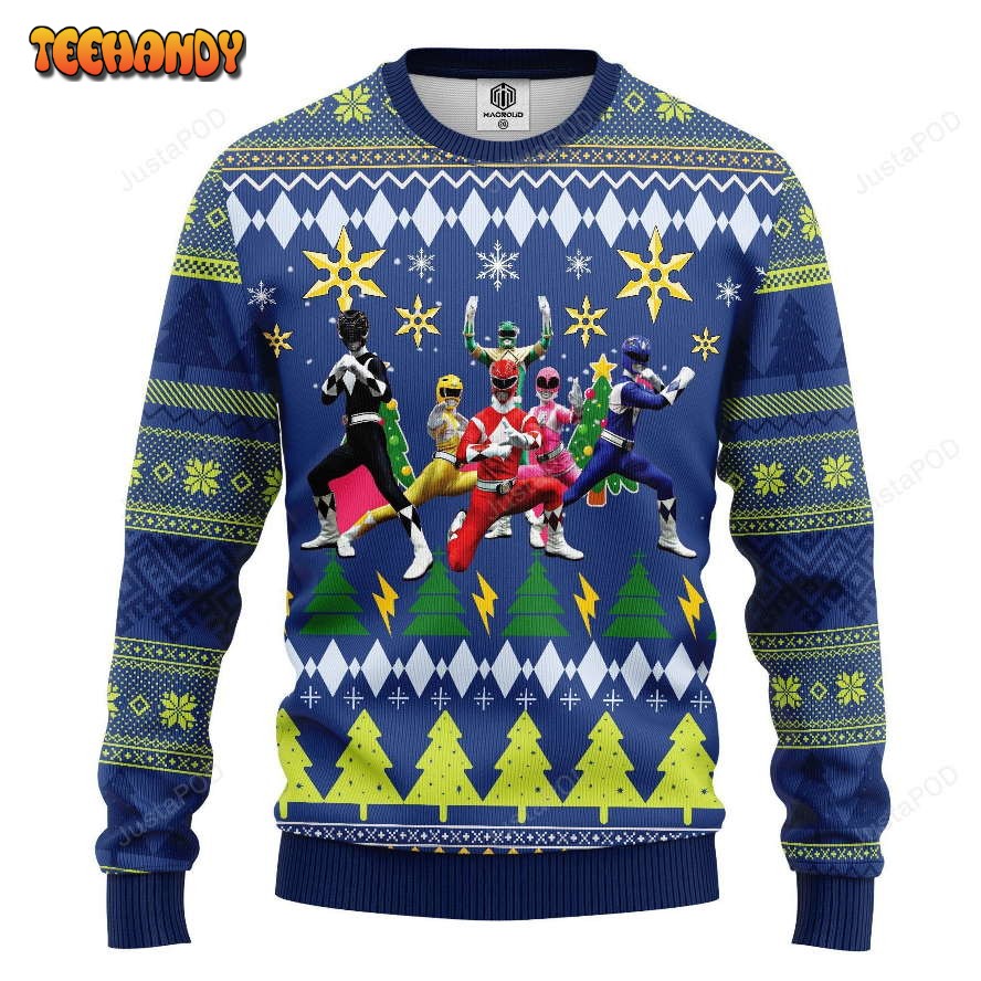 Power Rangers Ugly Christmas Sweater, Ugly Sweater, Christmas Sweaters