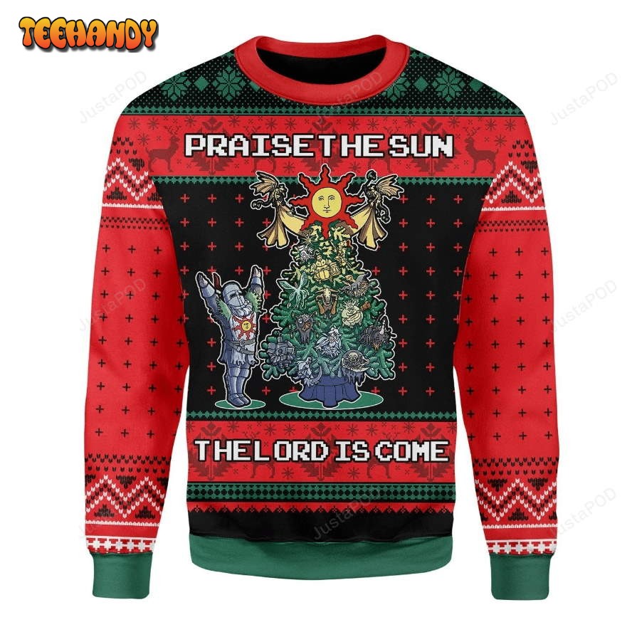 Praise The Sun The Lord Is Come Ugly Christmas Sweater