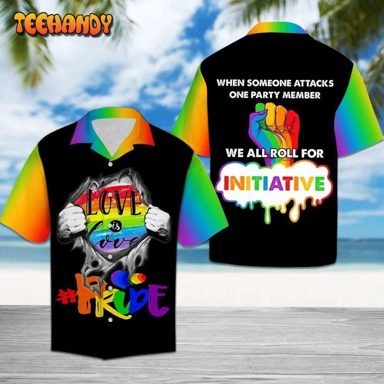 Pride LGBT Rainbow Hawaiian Shirt, Love Is Love, Gift For Pride Month