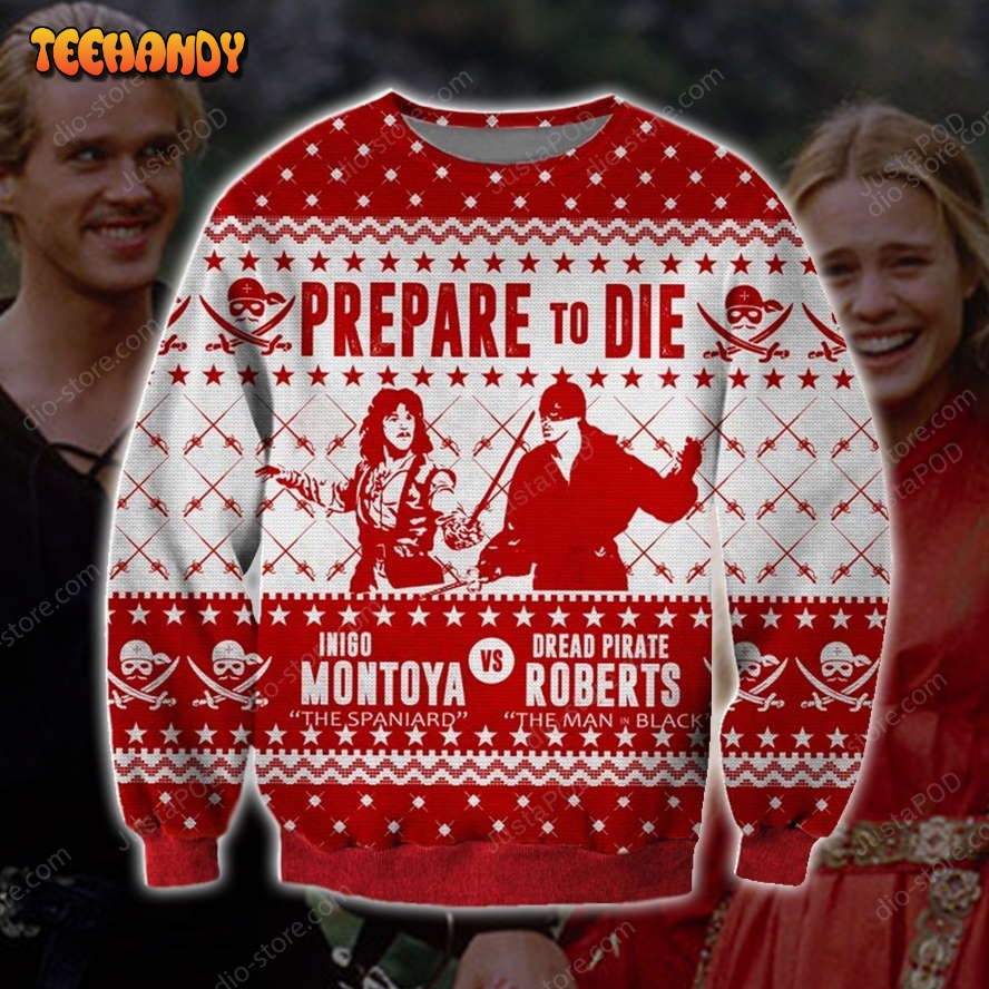 Princess Bride Funny Knitting Pattern 3d Print Ugly Sweater, Ugly Sweater