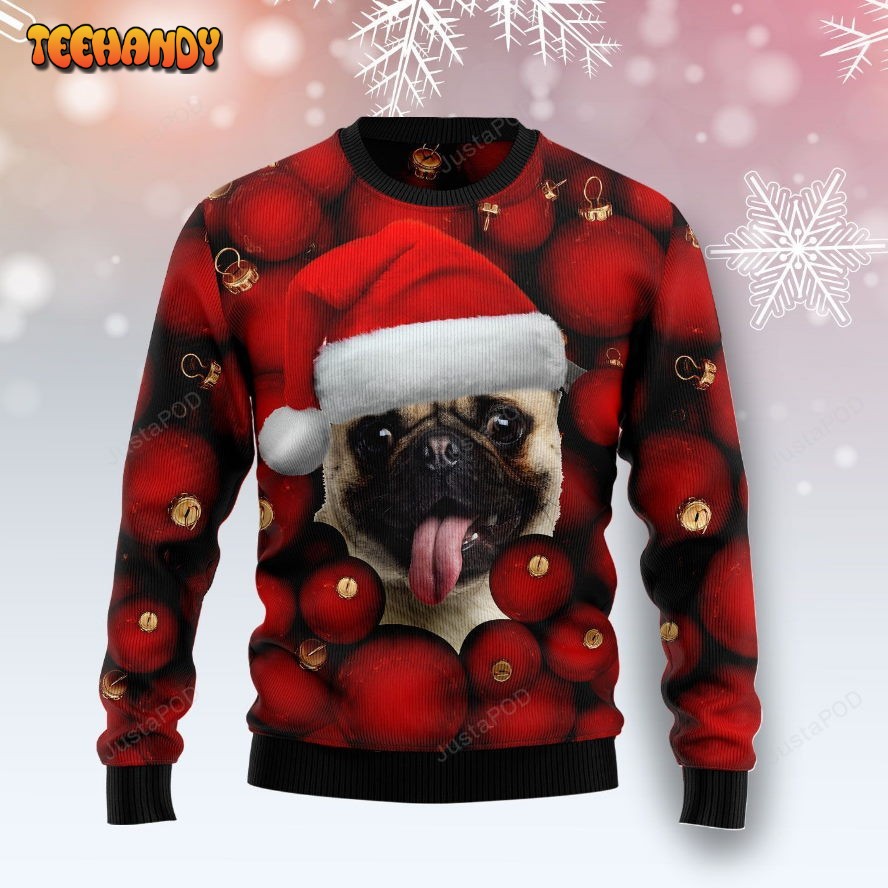 Pug Ornament Ugly Christmas Sweater, Ugly Sweater, Christmas Sweaters