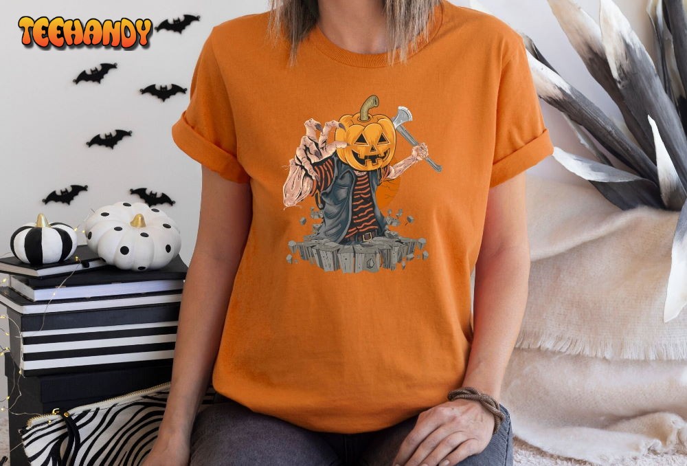 Pumpkin Head Killer Shirt, Horror Movie Halloween Sweatshirt