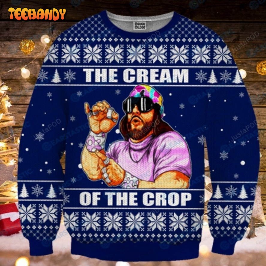 Randy Savage The Cream Of The Crop Ugly Sweater, Ugly Sweater