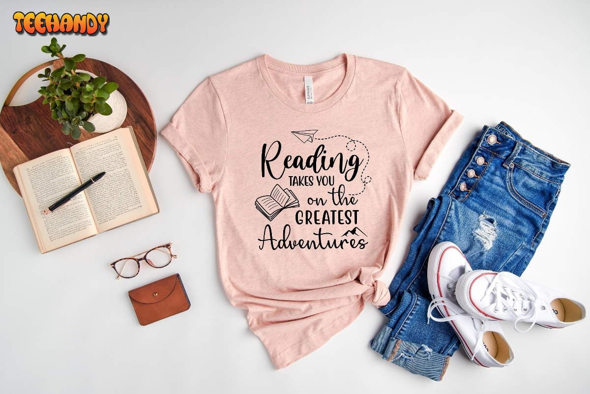 Reading Adventures Shirt, Librarian Shirt, Teacher Shirt