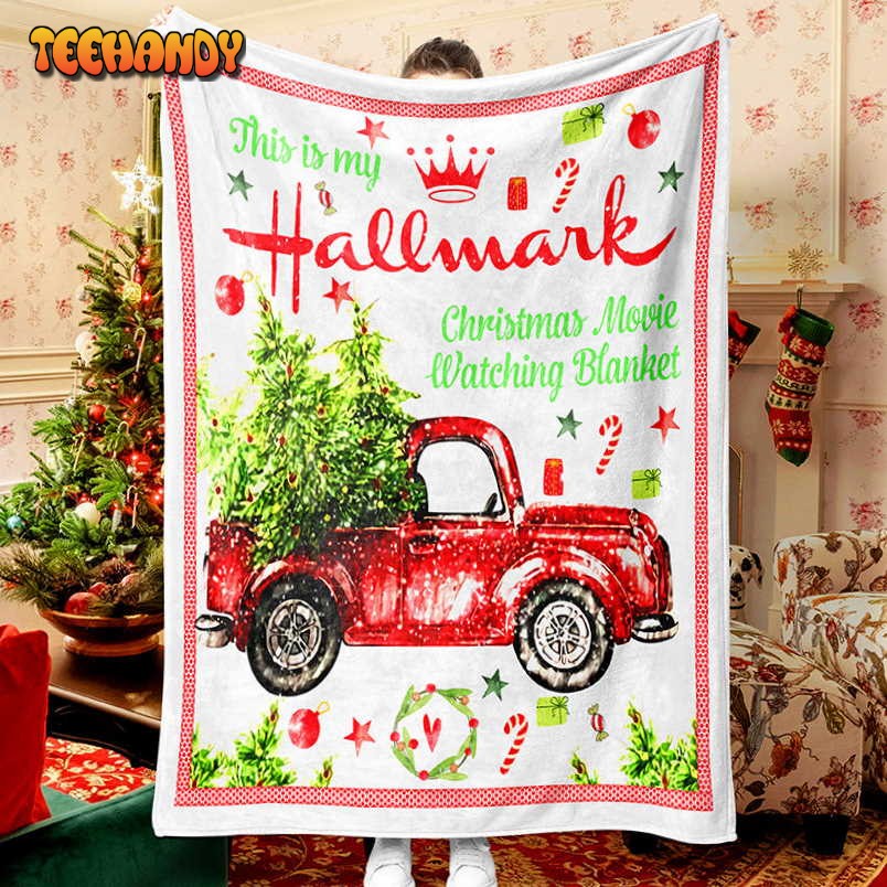 Red Truck Christmas Tree Hallmark Christmas Blanket Hallmark Blanket