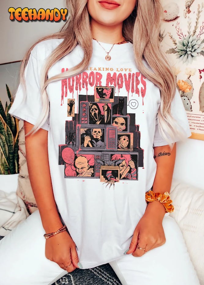 Retro Horror Movies Shirt, Vintage 90s Halloween Movies Sweatshirt