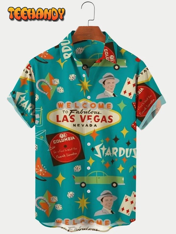 Retro Las Vegas Hawaiian Shirt, Hawaii Shirt For Men, Gift For Him