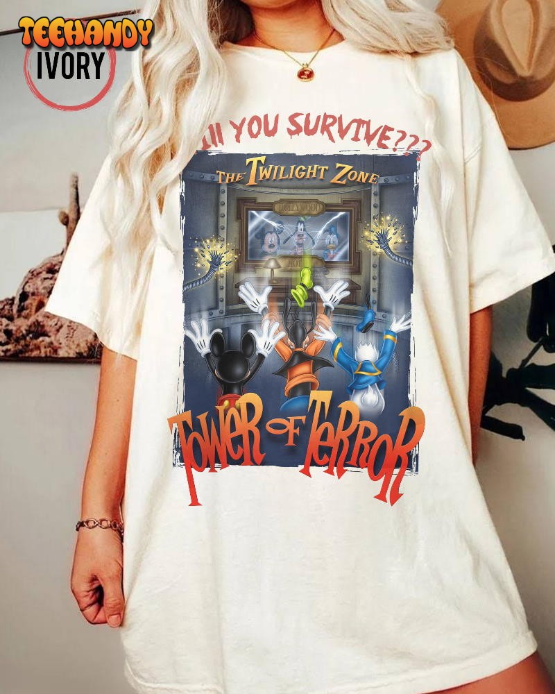 Retro Mickey And Friends The Twilight Zone Tower Of Terror Shirt