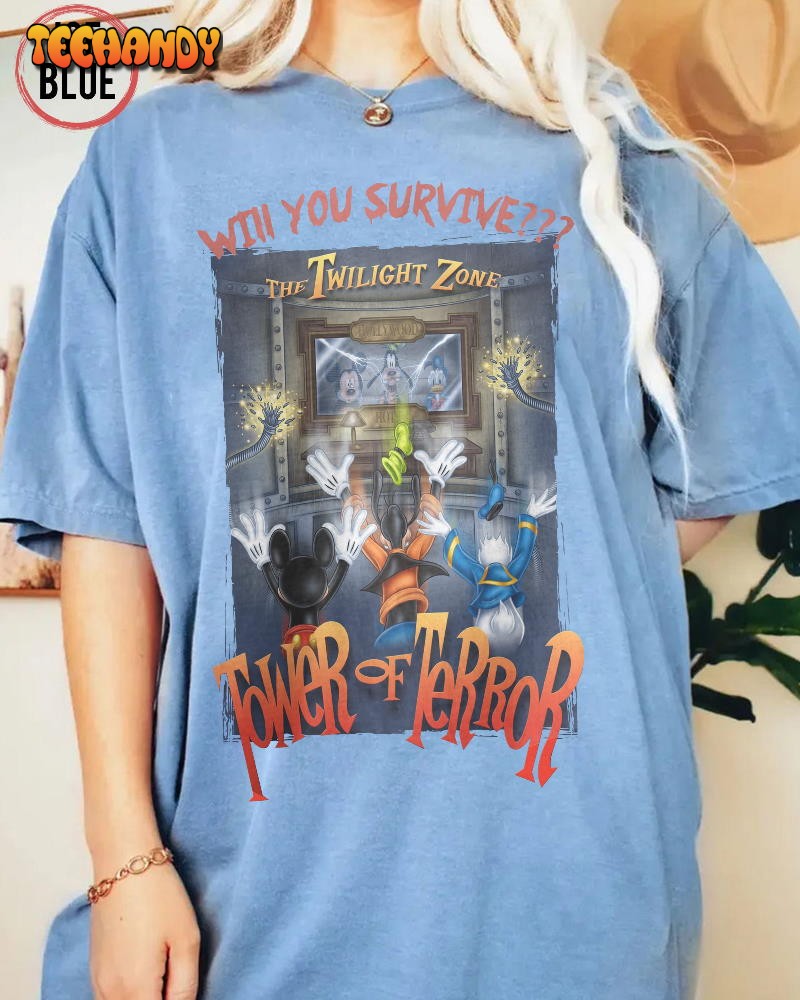 Retro Mickey And Friends The Twilight Zone Tower Of Terror Shirt