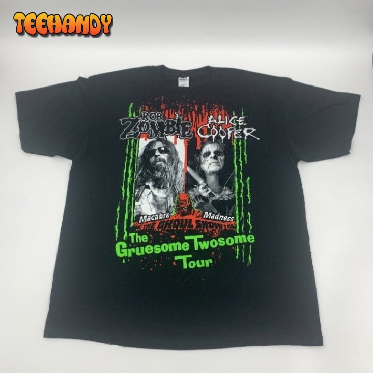 Rob Zombie Alice Cooper The Gruesome Twosome Tour T-shirt