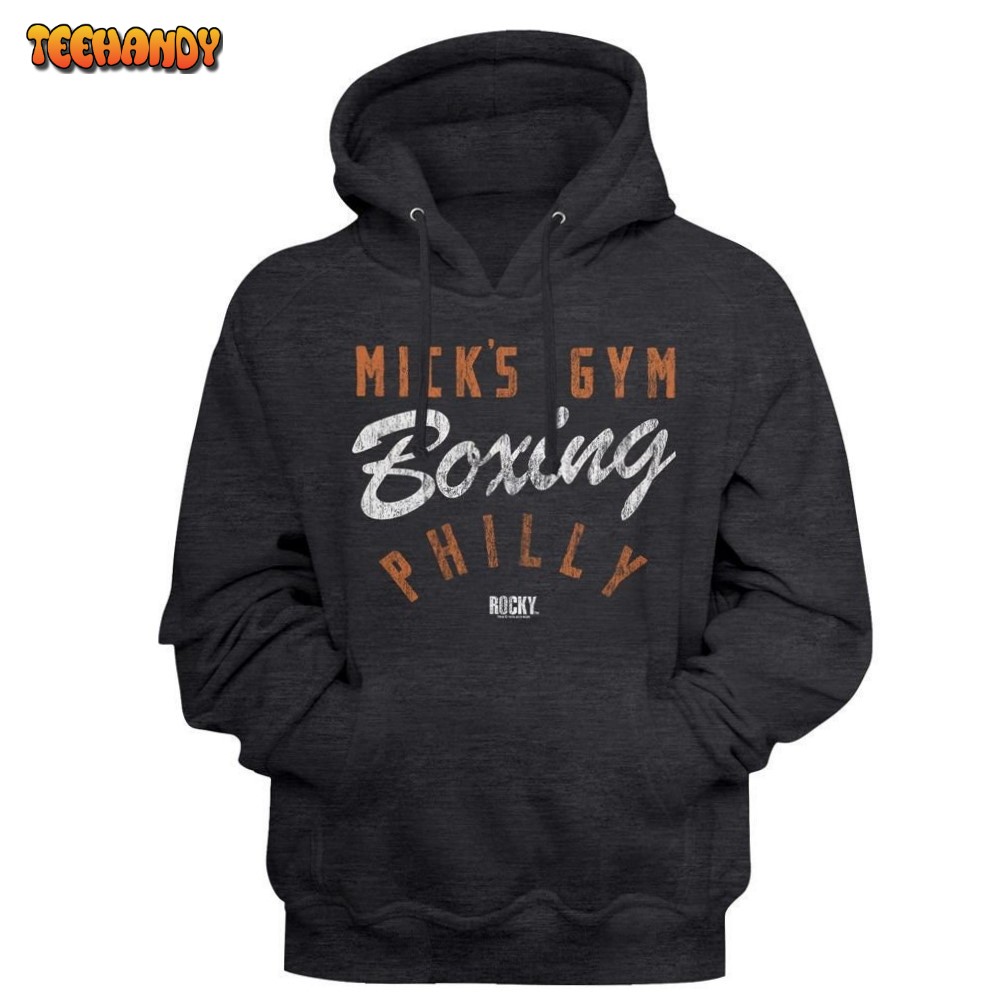 Rocky Mick’s Boxing Gym Heather Black Hoodies