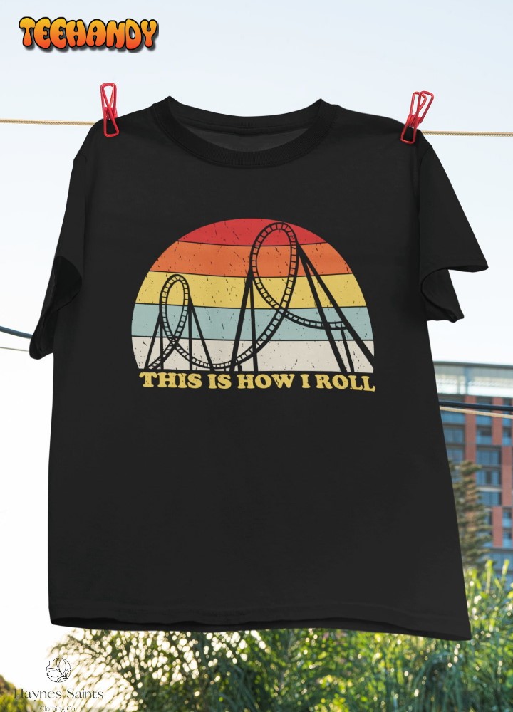 Roller Coaster Retro Amusement Park Lover Classic T-Shirt