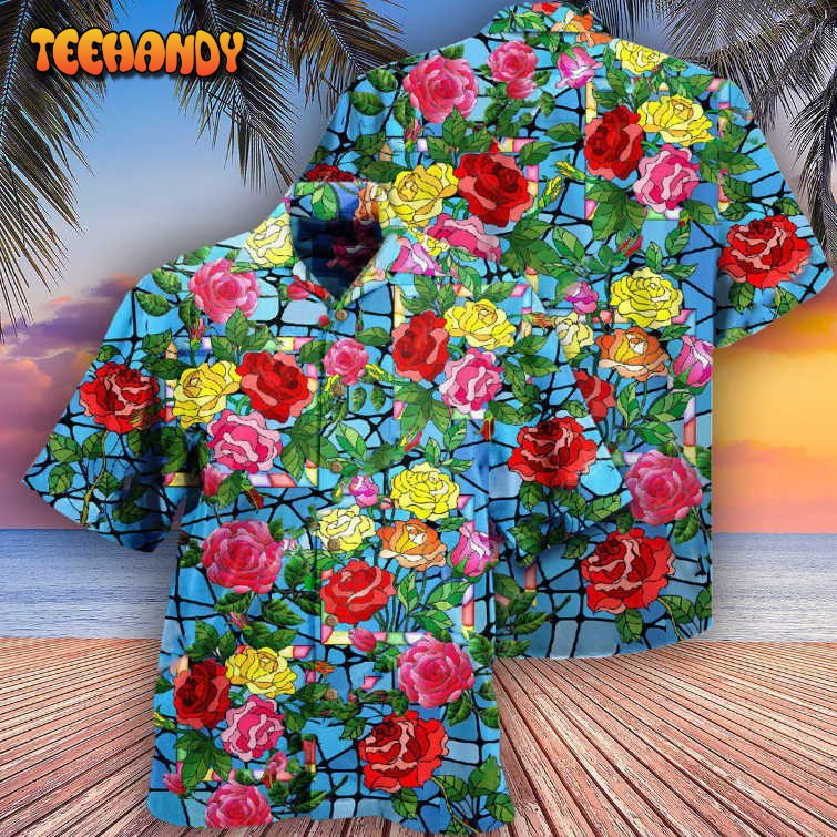 Rose Flowers Love Is A Rose That Blooms Forever Hawaiian Shirt