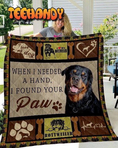 Rottweiler  3D Quilt Blanket