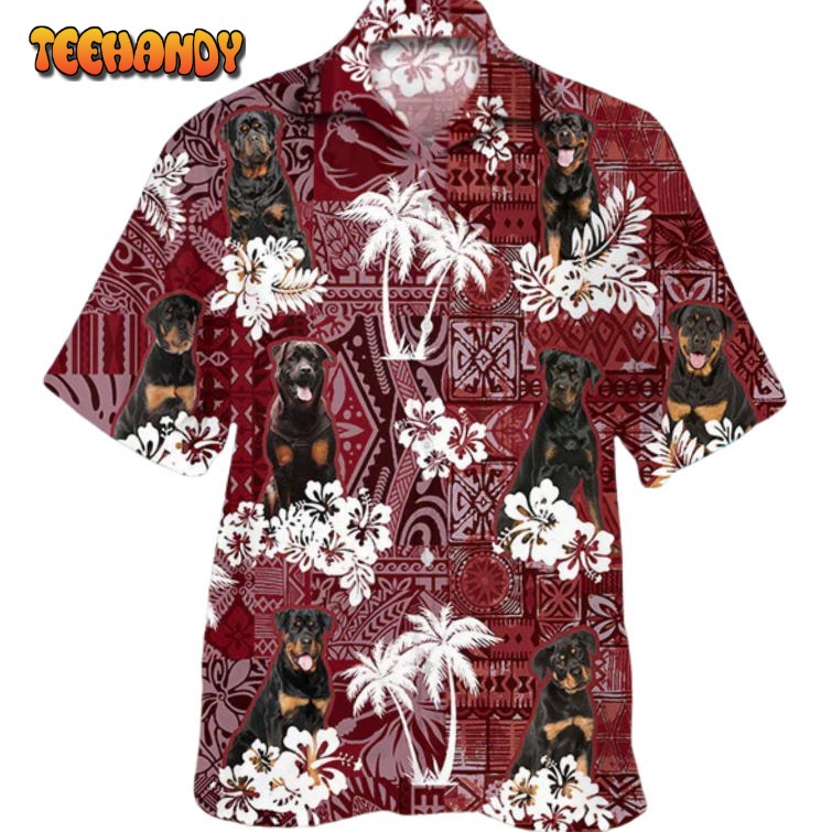 Rottweiler Hawaiian Shirt, Hawaii Shirt For Dog Lovers