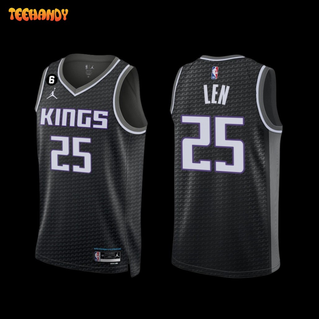 Sacramento Kings Alex Len 2022-23 Statement Edition Jersey Black