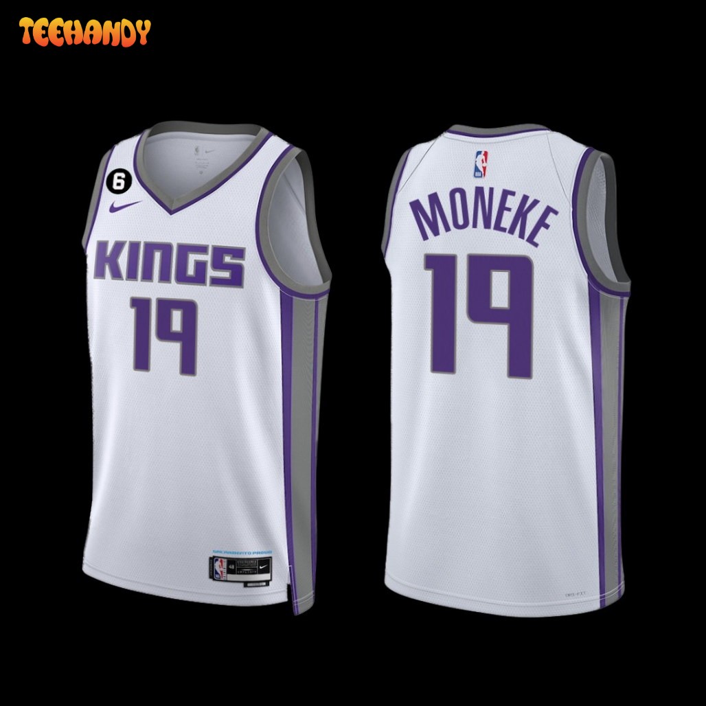 Sacramento Kings Chima Moneke 2022-23 Association Edition Jersey White