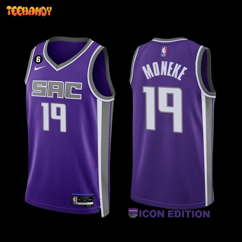 Sacramento Kings Chima Moneke 2022-23 Icon Edition Jersey Purple