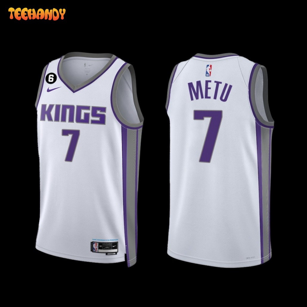 Sacramento Kings Chimezie Metu 2022-23 Association Edition Jersey White