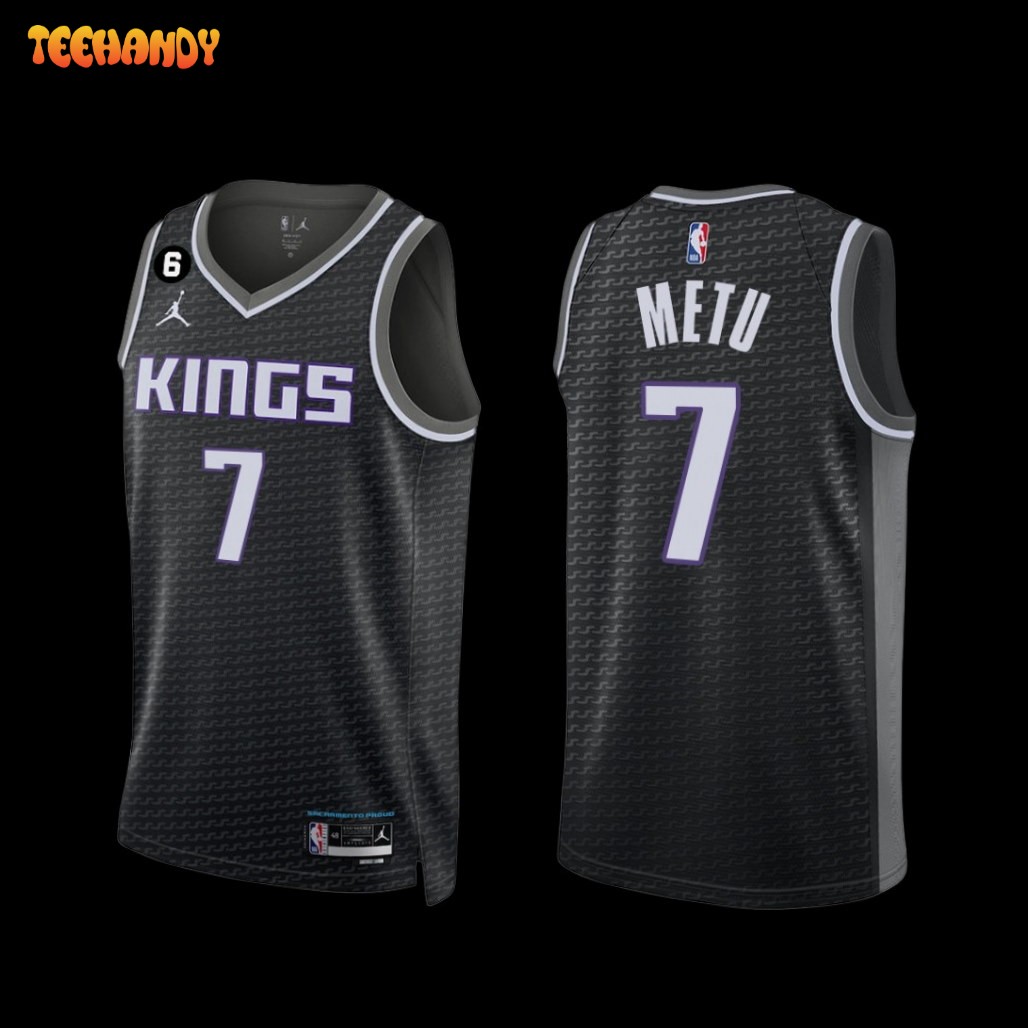 Sacramento Kings Chimezie Metu 2022-23 Statement Edition Jersey Black