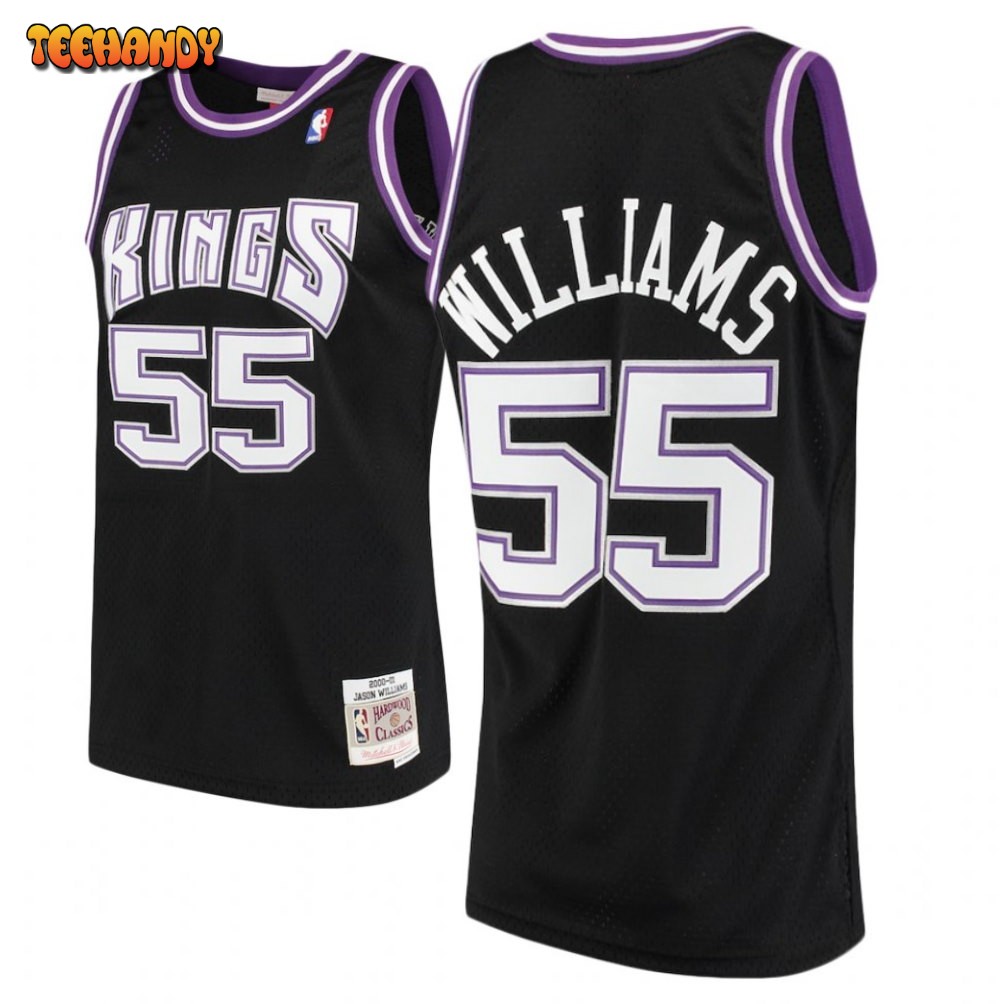 Sacramento Kings Jason Williams Black Throwback Jersey