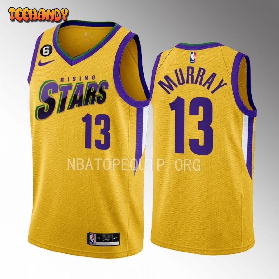 Sacramento Kings Keegan Murray 2023 NBA Rising Stars Yellow Jersey