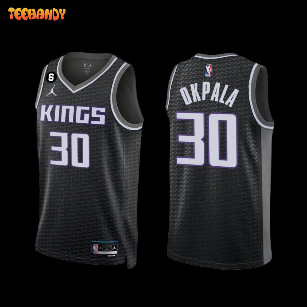 Sacramento Kings KZ Okpala 2022-23 Statement Edition Jersey Black