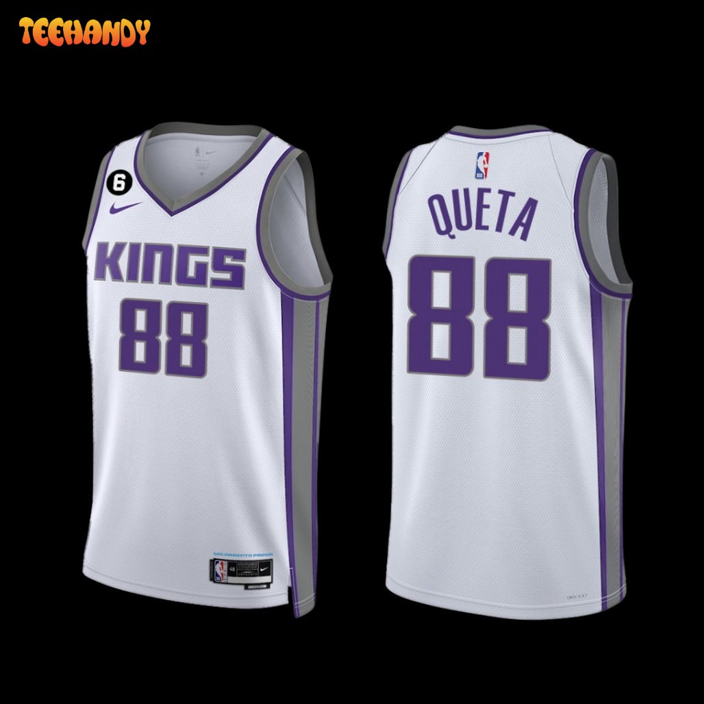 Sacramento Kings Neemias Queta 2022-23 Association Edition Jersey White